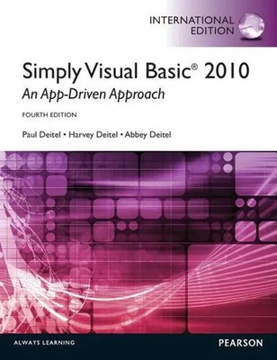 Harvey Deitel (u. a.) | Simply Visual Basic 2010: An App-Driven Approach | Buch