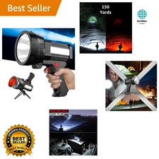 Powerful Waterproof 1000000 Lumen Handheld Spotlight with Tripod & Accessories
