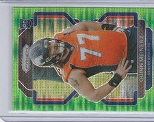 2021 Panini Prizm Quinn Meinerz Rookie Card RC Green Pulsar #430 - Broncos