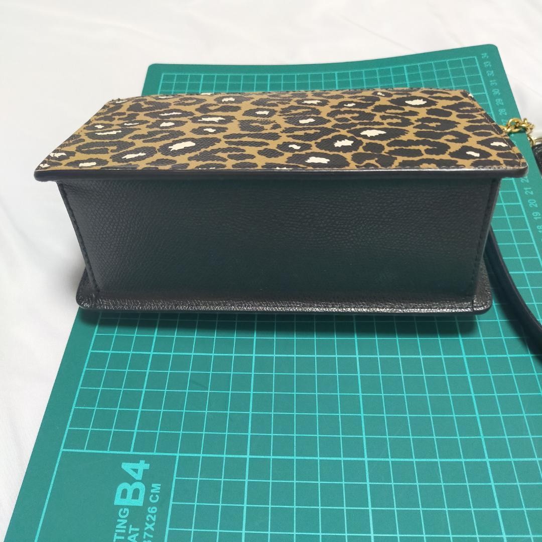 Leopard pattern FURLA crossbody chain shoulder bag - image 10