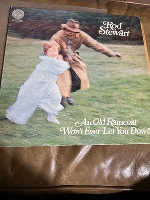 Rod Stewart An Old Raincoat UK Vertigo VO4 Large Swirl LP Gatefold Inner