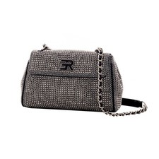 Ermanno Scervino Borsa Tracolla Verly Herringbone nero 12402000