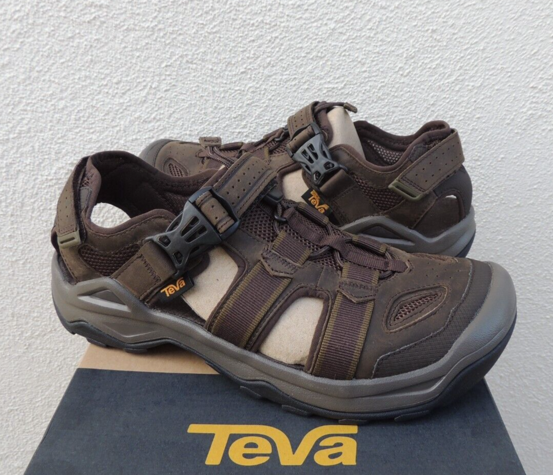 TEVA BROWN OMNIUM 2 LEATHER WATER SHOES ACTIVE SANDALS, MEN  display picture 2
