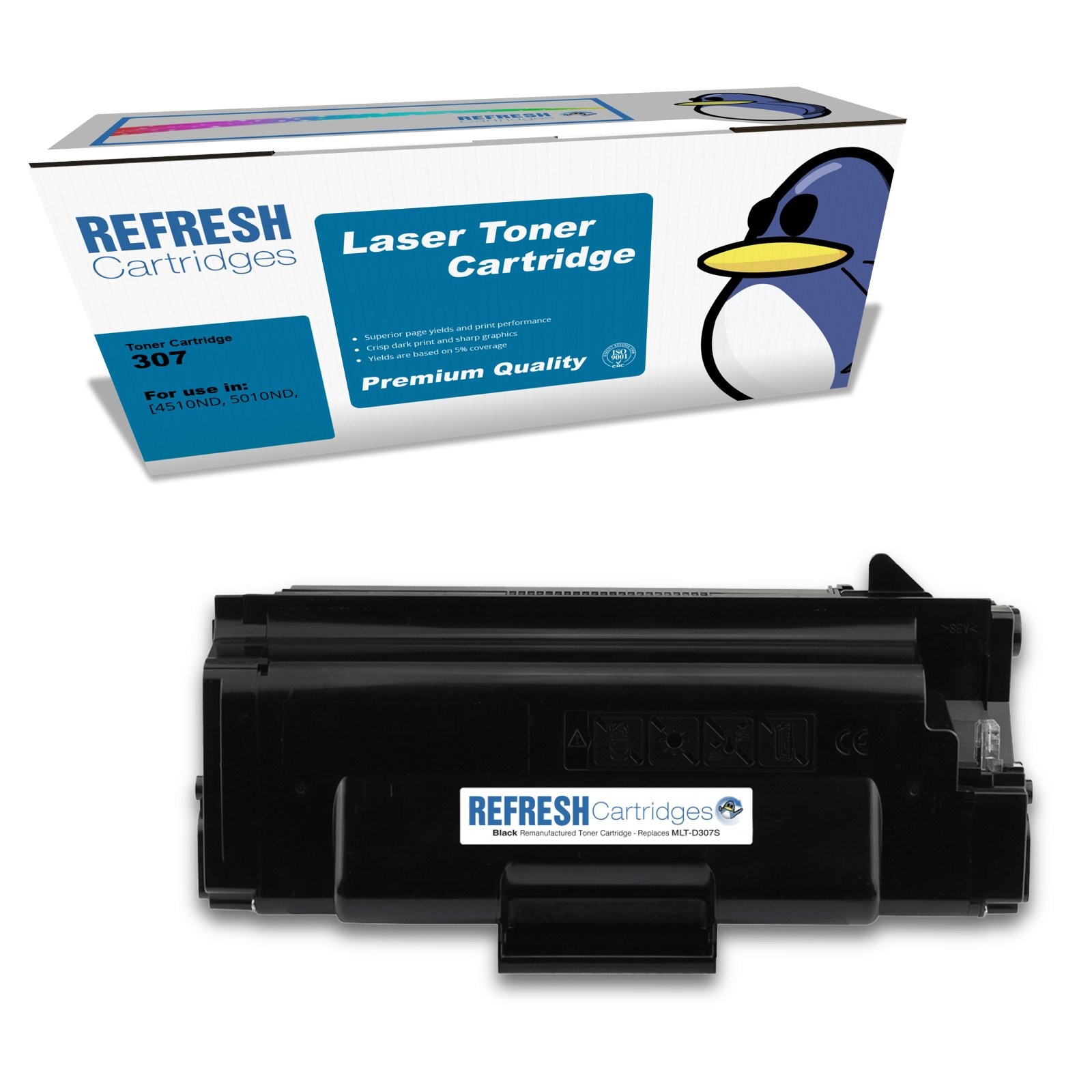 Refresh Cartridges Black 307S Toner Compatible With Samsung Printers