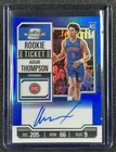 AUSAR THOMPSON 2023 PANINI CONTENDERS OPTIC 102 ROOKIE TICKET AUTO BLUE RC 49/49