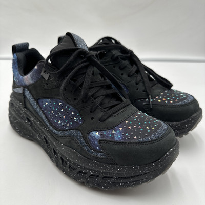 CA805 X Milky Way Women s UGG 12X12 Sneaker Size 8 Canvas, Leather upper Embosse