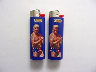 Sexy Swim Suit Donald Trump Bic Classic Maxi Full Size Lighter - 2 Lighters