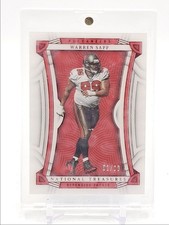 WARREN SAPP 2022-23 NATIONAL TREASURES RED JERSEY NUMBER #65 01/99 Q4244