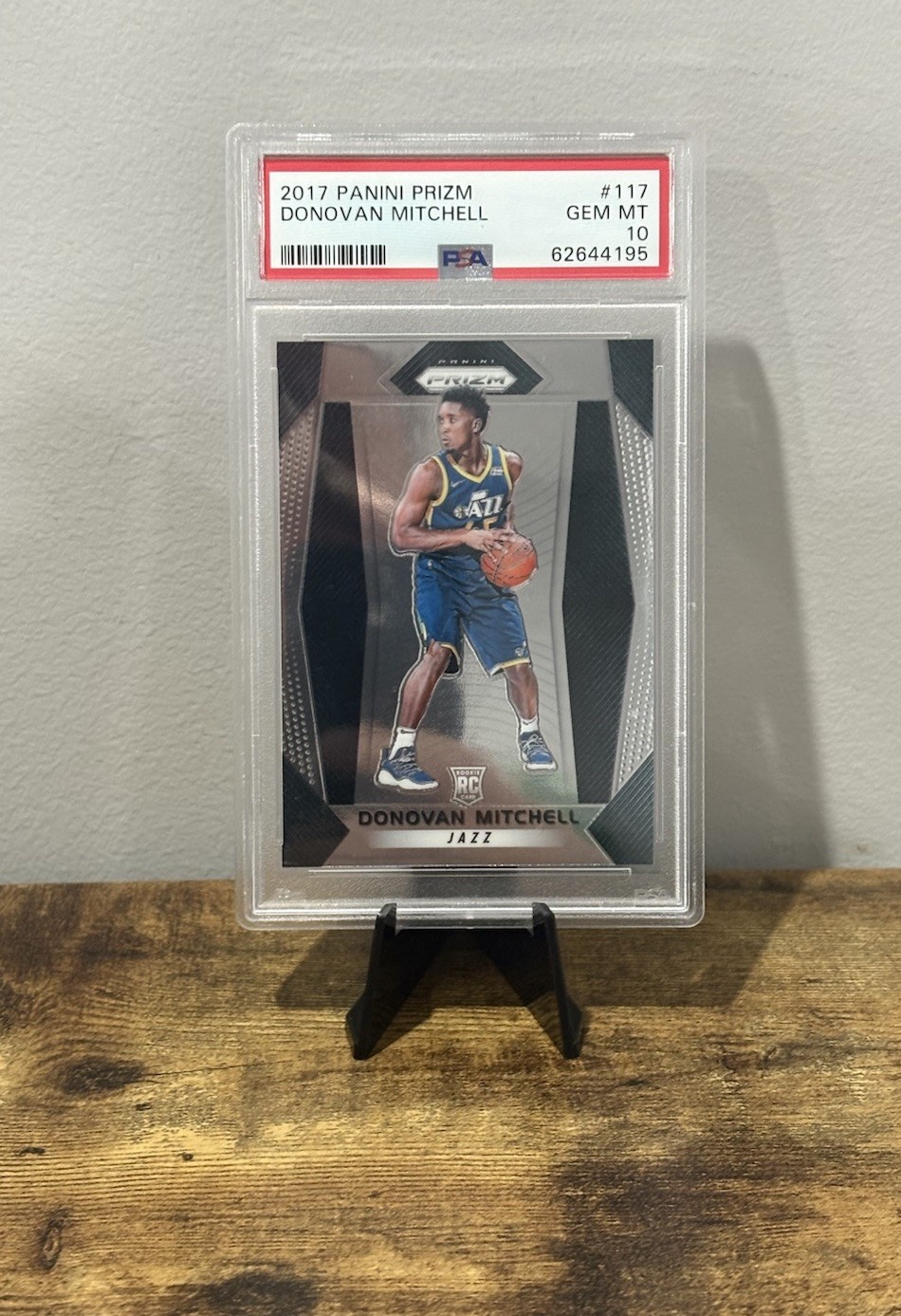 2017-18 Panini Prizm Donovan Mitchell #117 PSA 10 GEM MINT Rookie RC Jazz Cavs