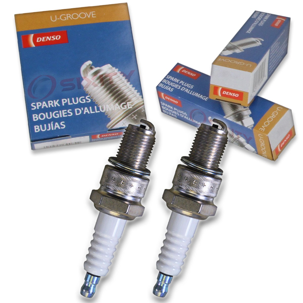 2 pc Denso Standard U-Groove Spark Plug for Honda CL360 Scrambler 1974-1975 mz