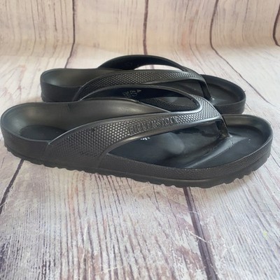 Birkenstock Honolulu Flipflop Womens 9 Black Thong Sporty Sandal Eva
