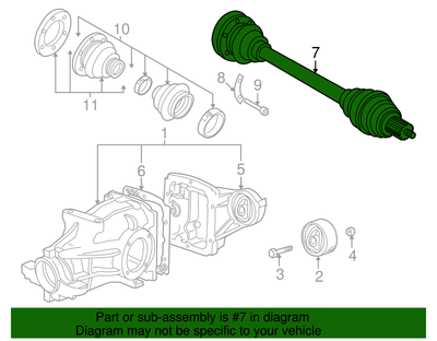BMW Z3 M Roadster E36 Axle Driveshaft Half Shaft for sale online