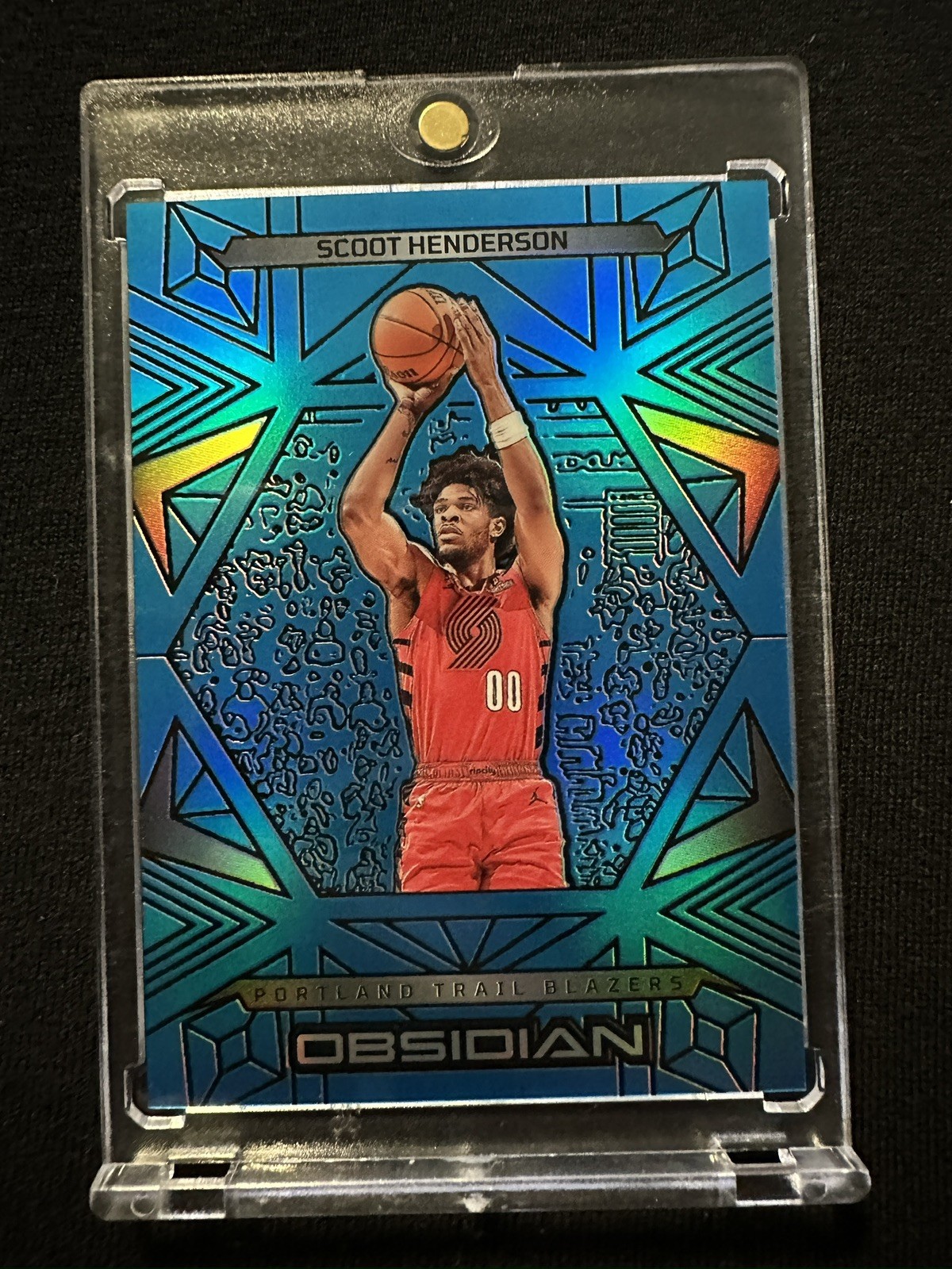 2023-24 Panini Obsidian Scoot Henderson Blue /30 SSP Short Print RC 🔥