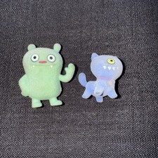 2x Hasbro Ugly Dolls Figures, Flocked, 2"
