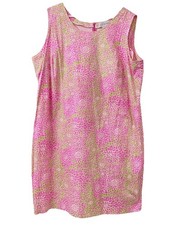 J.G. Hook Vintage Plus Size Spring Pink Floral Sleeveless Dress Easter Sz 24W