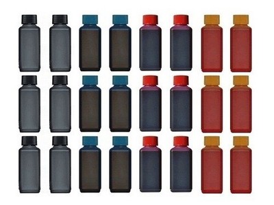 Universal Nachfülltinte schwarz, cyan, magenta, gelb für HP Druckerpatronen