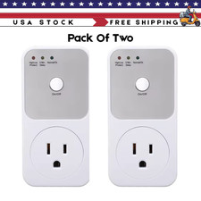2 Pack US Voltage Protector Surge Home Refrigerator Power Outlets Socket 120V