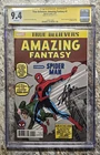 True Believers Amazing Fantasy #1 CGC 9.4 SS Stan Lee Signed Reprint Spider-Man