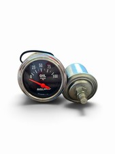 Autometer 2522 Electric Oil Pressure Gauge With Electronic Pressure Sender Unit