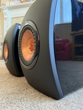 KEF LS50 Bookshelf Speakers, anniversary model, gloss black, (Not META)