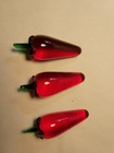 Solid Glass Crystal Peppers, Very Nice Display, Heavy Glass, 3.5 Inches Long lot — photo 7