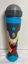 2010 Sesame Street Elmo Grover Talking Singing Microphone Toy Let's Rock