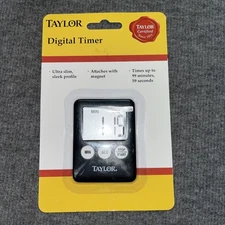 New Quality Taylor Brand Digital Timer Black Magnetic Up To 99 min 59 sec New