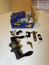 2 Pack SCHLAGE F51A ACC 613 Accent Keyed Entry Lever Lock Oil Rubbed Bronze