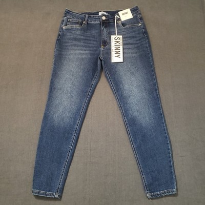 Refuge Denim Skinny Jeans Womens 11 Blue Miami High Rise Stretch 56-326 DRK