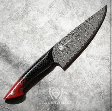 DALSTRONG Chef Knife - 8 inch - Scorpion Series- Black Damascus - W/sheath