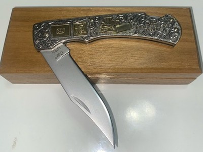CATERPILLAR 75th Anniversary Commemorative 5   Pocket Knife Limited Edition USA