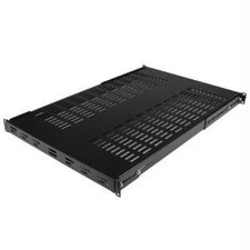 StarTech-New-ADJSHELFHDV  1U Adjustable Depth Vented Rack Mount Shelf