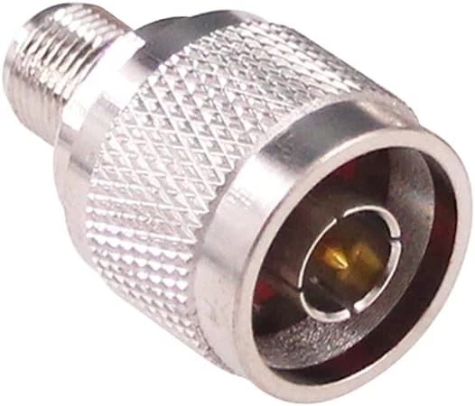 N-Type Male Plug to F Female Jack RF Adapter Barrel Connector - Image 2 of 4