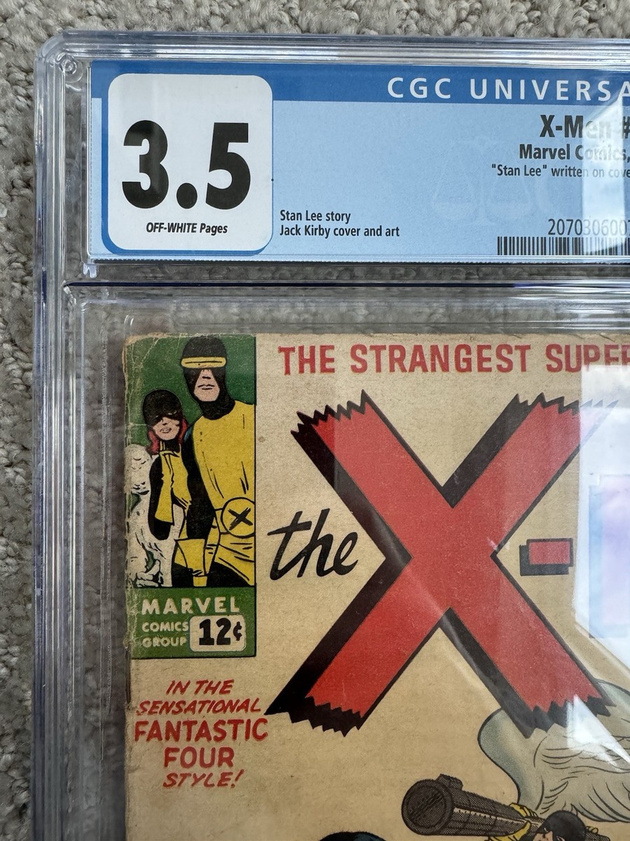 🔥X-Men #1 CGC 3.5 1963 ❄️ SIGNED BY STAN LEE 1st Appearance of