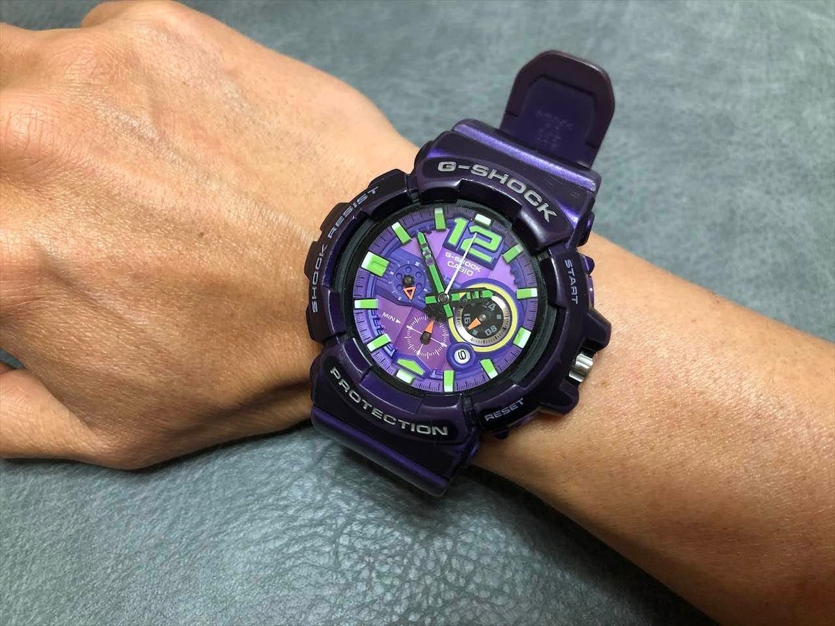 CASIO G-SHOCK GA-110 Evangelion Unit-01 collaboration Purple