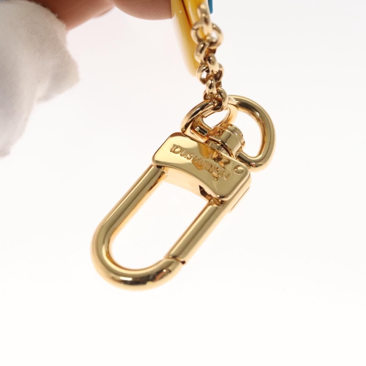 LOUIS VUITTON Petula Skate Charm metal Yellow M00869 LV Auth