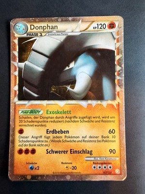 Donphan 107/123 HeartGold & SoulSilver deutsch Pokemon Karten NM