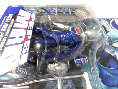 1998 PEPSI MAN Snowboarding Ultra Free Pose Figure Blue 5.9 in