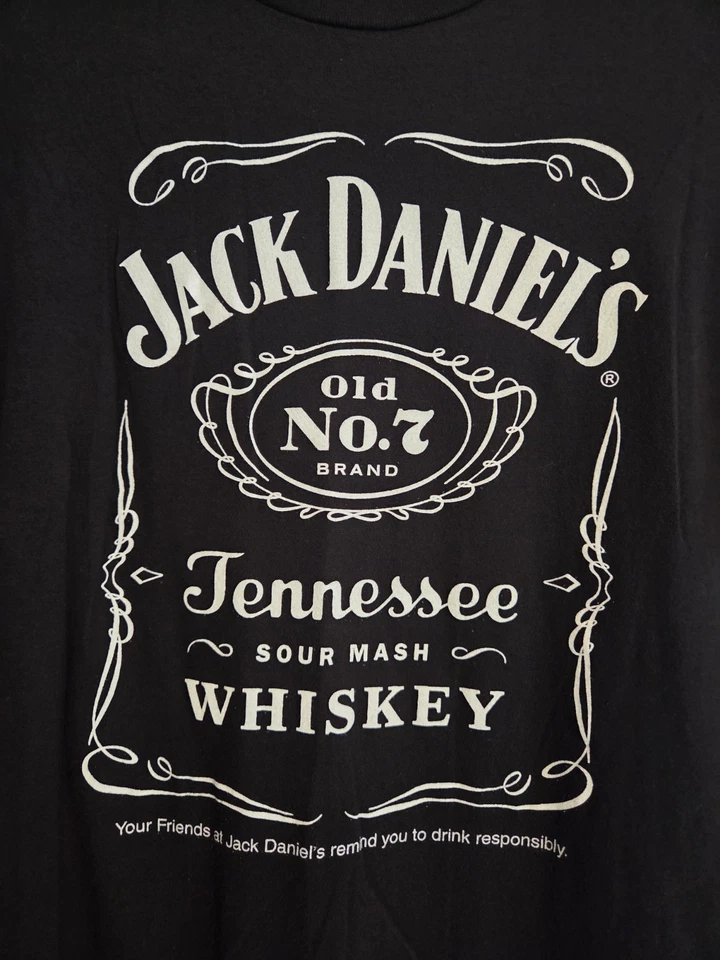 Jack Daniel’s Shirt Old No 7 Tennessee Whiskey Large Black Graphic Unisex Tee  - Image 2 of 4