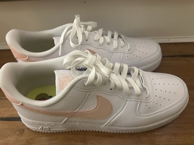 Women s Pink and White Size 14 Air Force 1 Sneakers Brand New