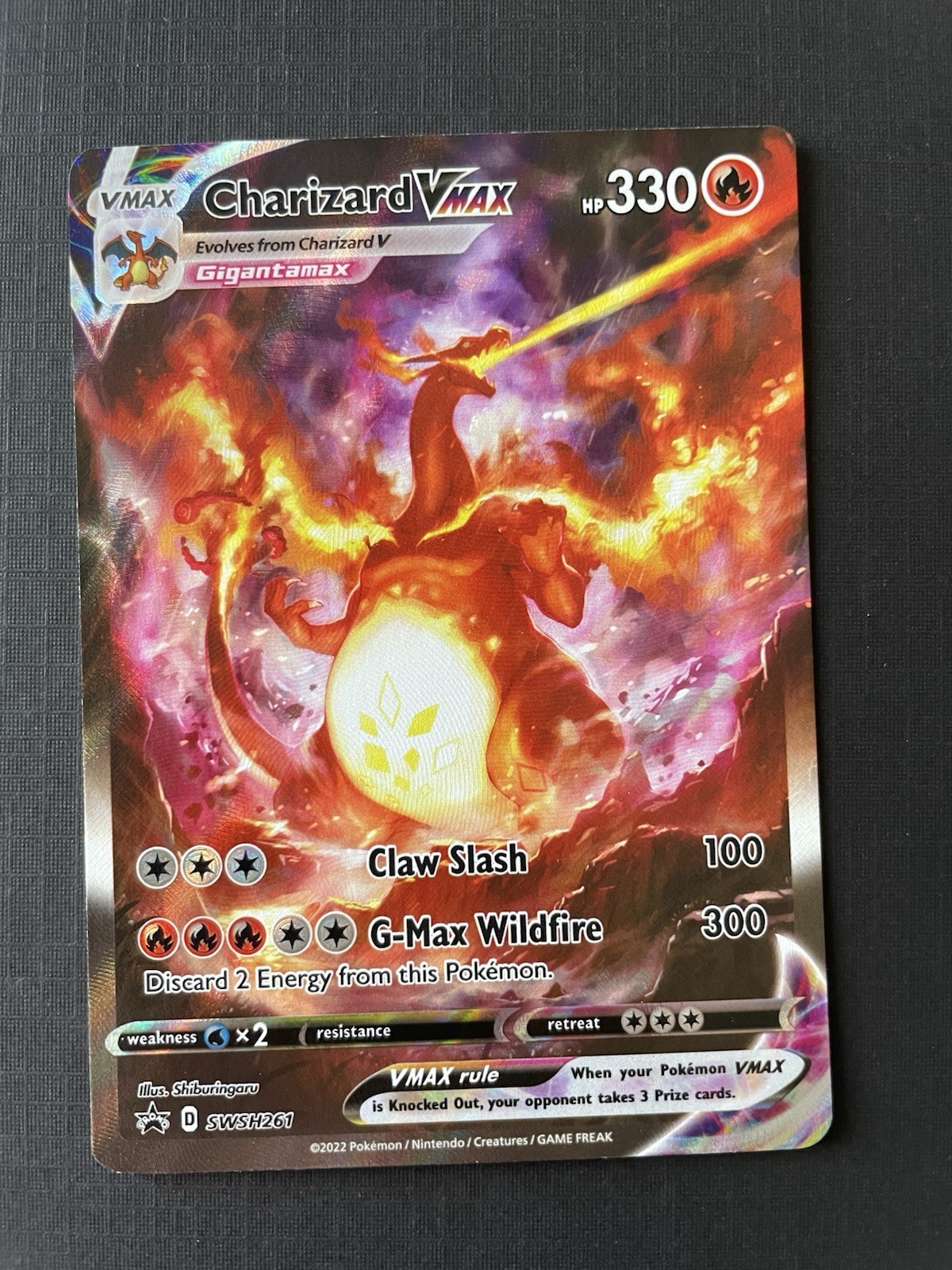 Pokémon TCG Charizard VMAX Promo SWSH261 Charizard UPC, Near Mint/Mint Condition
