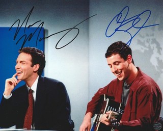 Norm Macdonald & Adam Sandler Autographed Saturday Night Live 8x10Photo COA/Holo