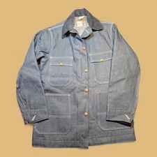 Vintage Denim Big Mac Blanket Lined Chore Coat Barn Small Medium NWOT JCPennys