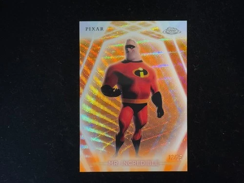 2026 Topps Chrome Disney Neon Orange Wave Refractor 12/25 #CNE-51 Mr.Incredible