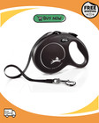 Flexi Classic Tape Retractable Dog Lead Black Large 8 Metres