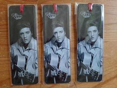 3 Metall-Lesezeichen, Elvis Presley - Guitar, 15 cm x 5 cm, NEU*NEU*NEU*