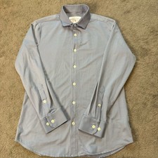 Mizzen Main Spinnaker Shirt Blue Check Made In USA Performance Trim Fit Men’s M