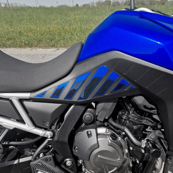 Aufkleber 3D Kompatibel Mit Suzuki V-Strom 800 SE 2023-2024 Blau Tank Side-image