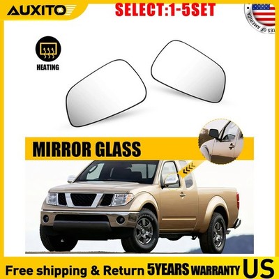 for Nissan Frontier Passenger+Driver Side Mirror Glass Heated & Blind Spot 2-10X