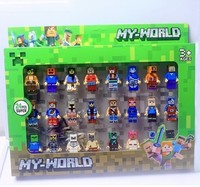 Set of 24 MinecraftFigures Minecraft Overworld Action Figure Set